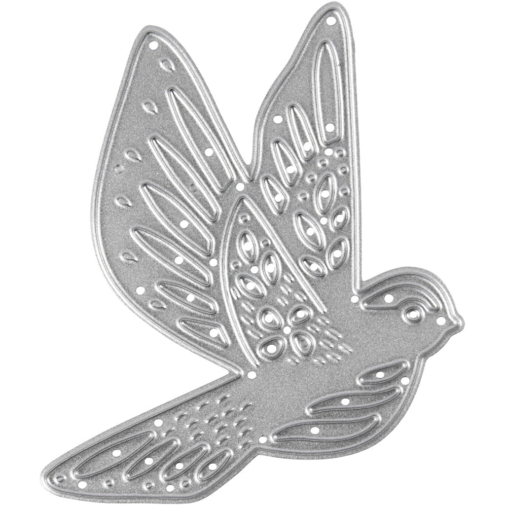 Die Cut and Embossing Folder, bird, size 5,6x6 cm