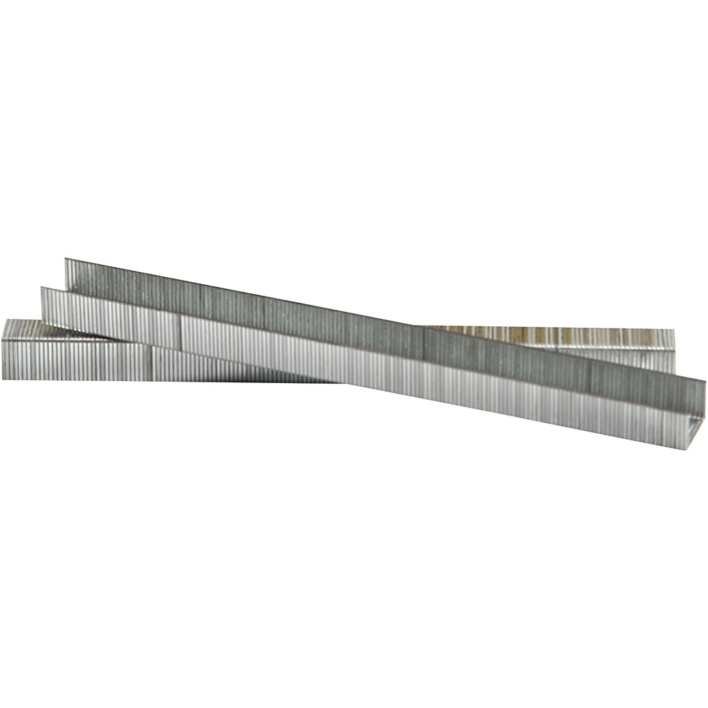 Staples, H: 8 mm, W: 10,5 mm, thickness 0,7 mm, grey, 1000 pc