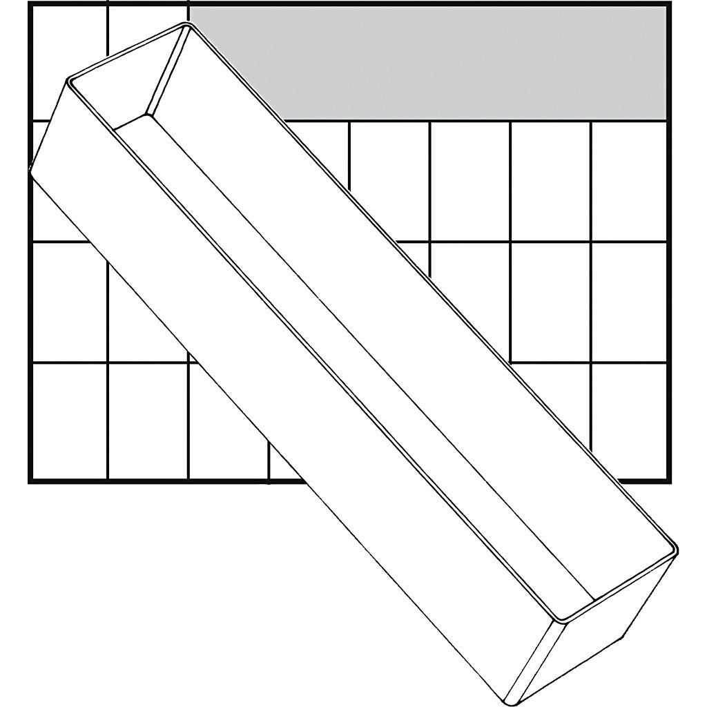 Insert Box, no. A8-3, H: 47 mm, size 235x55 mm