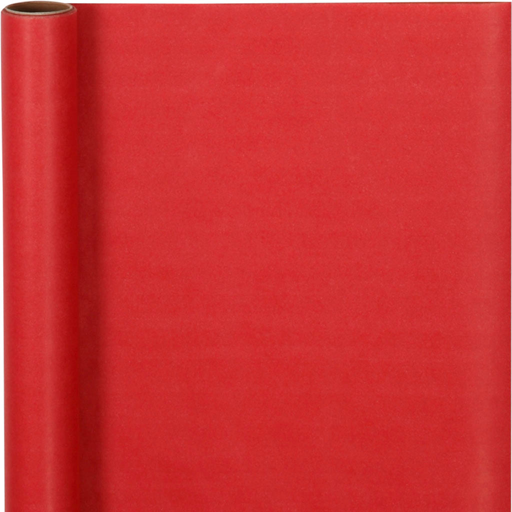 Wrapping Paper, W: 50 cm, 60 g, red, 5 m/ 1 roll