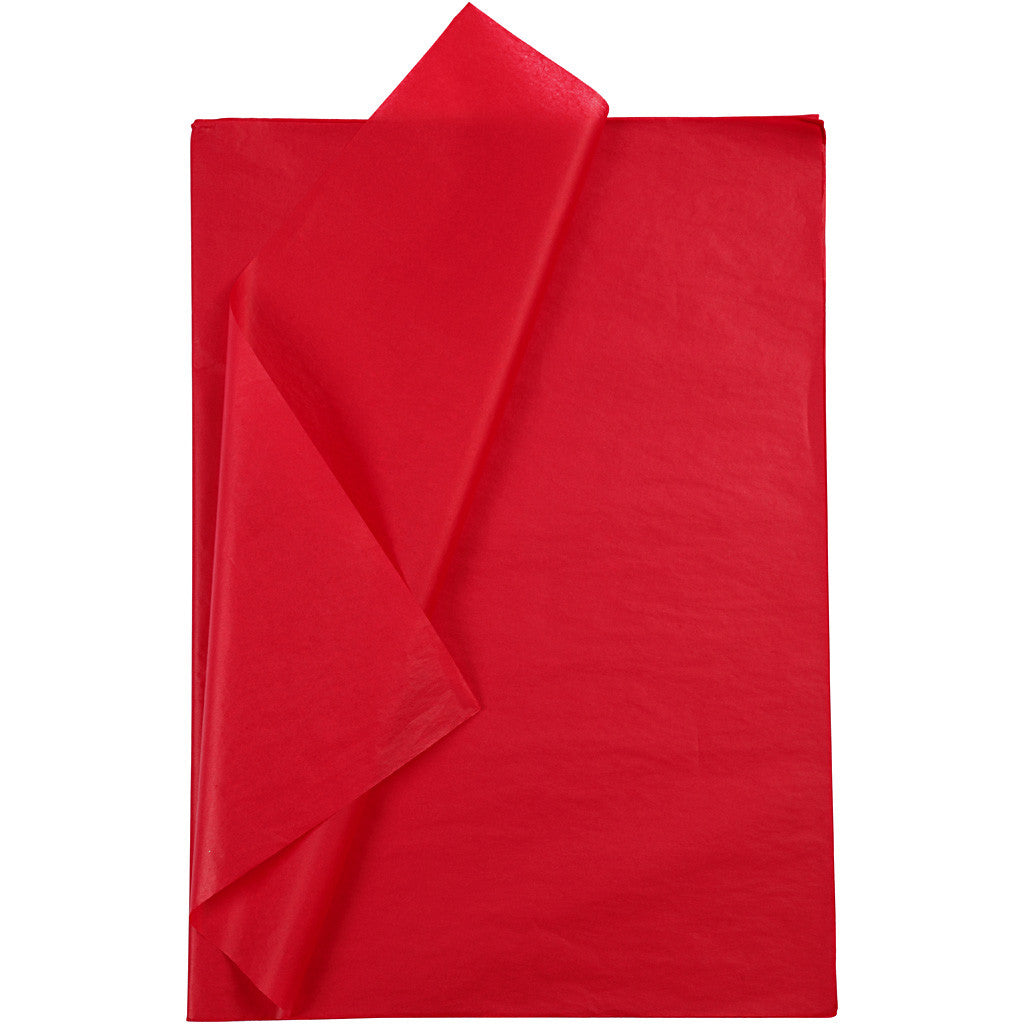 Tissue Paper, sheet 50x70 cm, 14 g, red, 25sheets