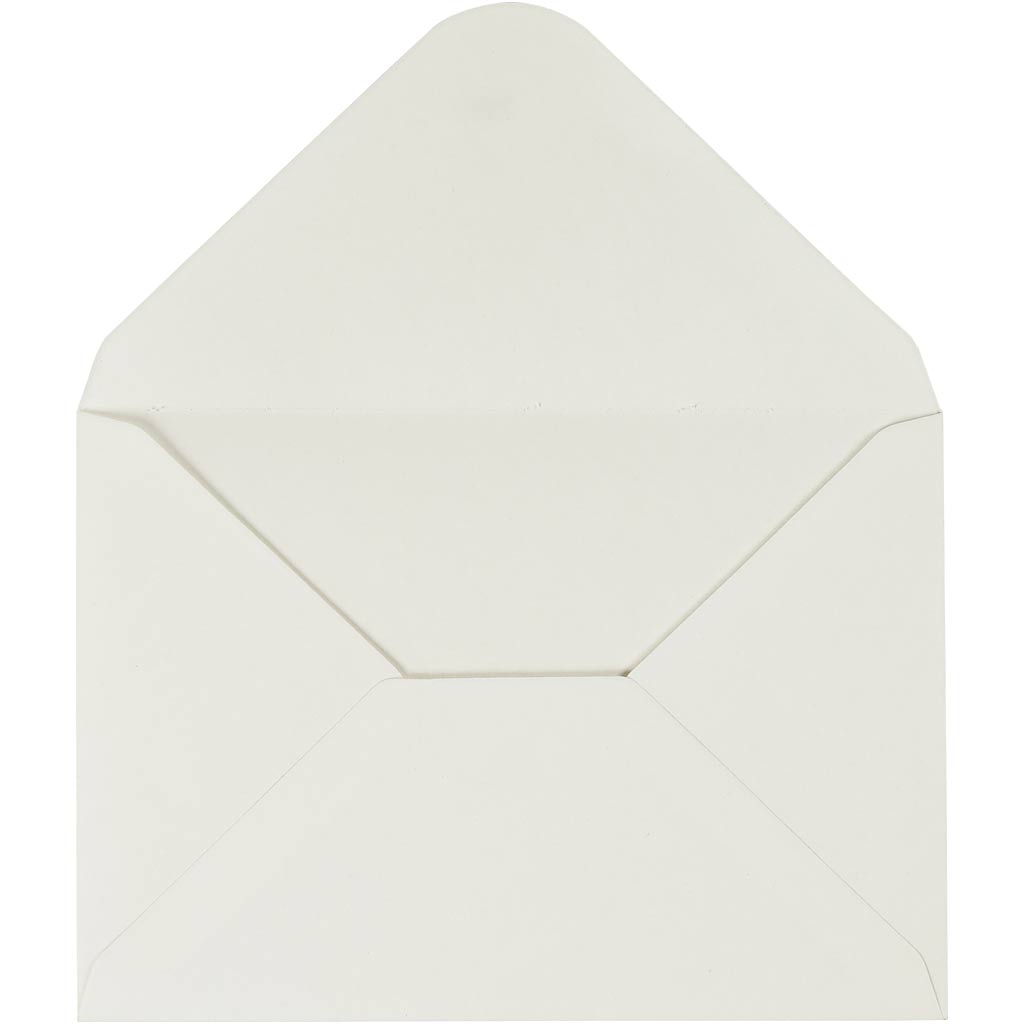 Envelopes, envelope size 11,5x16 cm, 110 g, off-white, 10 pc