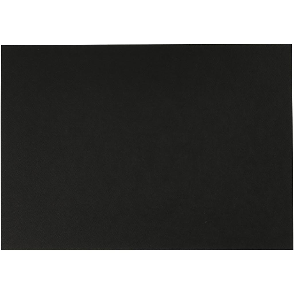 Watercolour Paper, A4, sheet 210x297 mm, 230 g, black, 10 sheet
