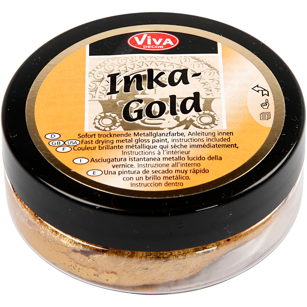 Inka Gold, gold, 50ml/ 1 tub