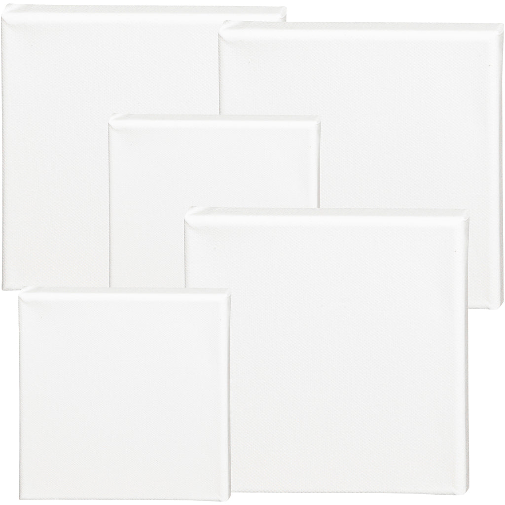 Canvas, D. 1,6 cm, size 15x15 cm, 360 g, white, 40 pc