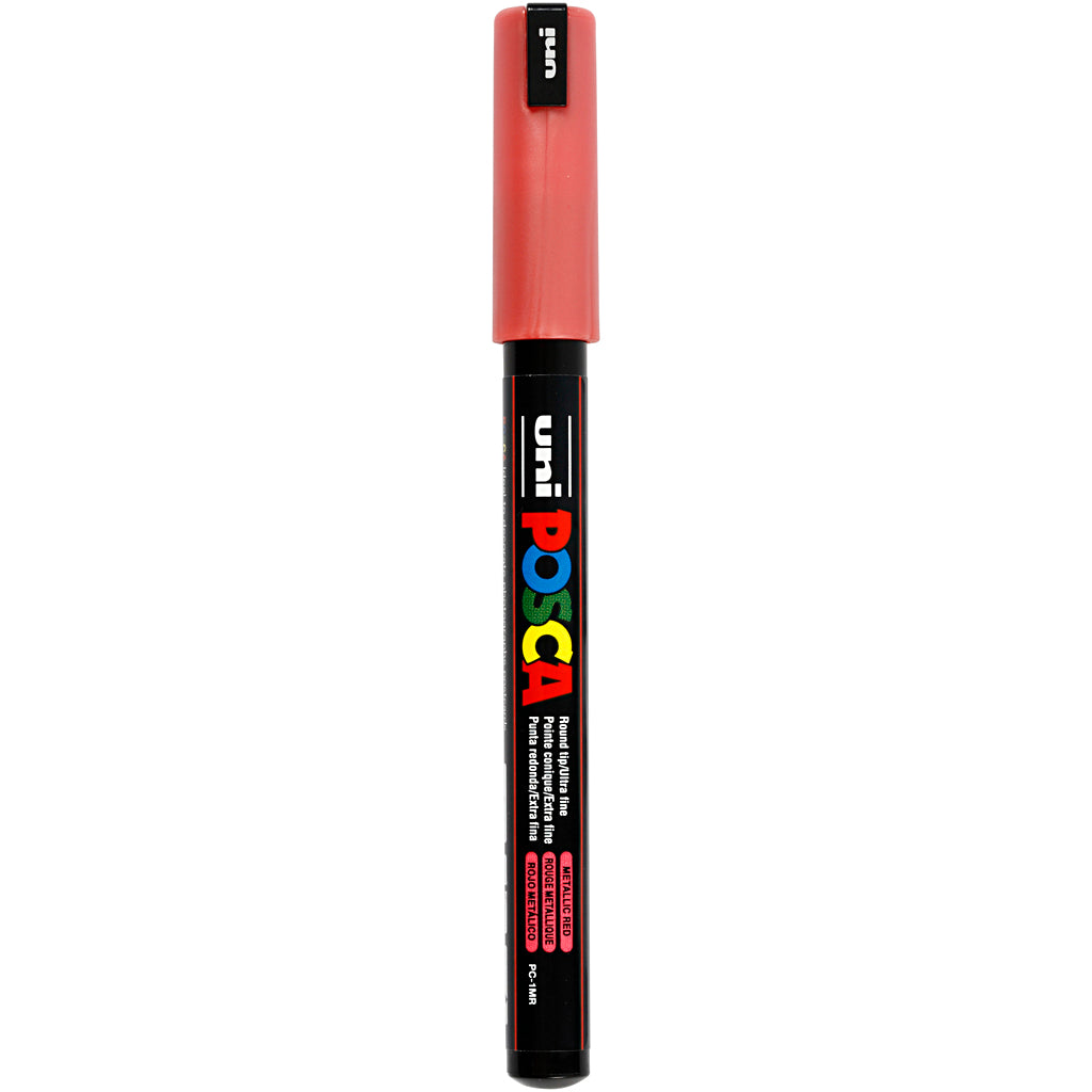 Posca Marker, no. PC-1MR, line 0,7 mm, extra-fine, metallic red