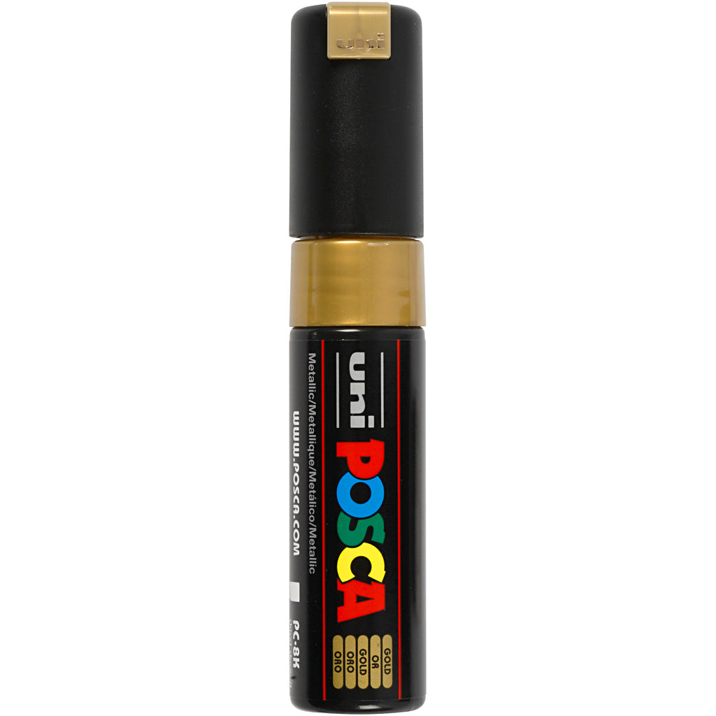 Posca Marker, no. PC-8K, line 8 mm, broad, gold