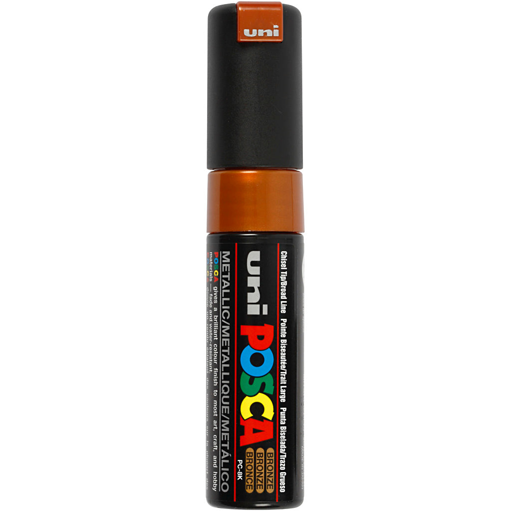 Posca Marker, no. PC-8K, line 8 mm, broad, bronze