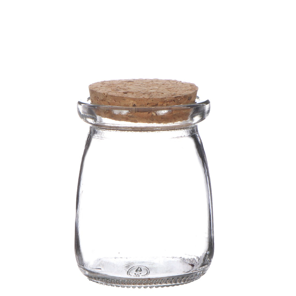 Glass jar with cork Ø9cm and 12.5cm high (12 pcs.)