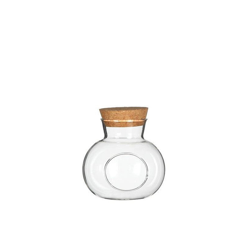 Glass Sphere with Cork Ø14 h.15 cm