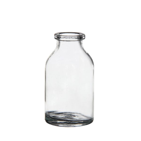Glass Bottle mini 20ml 6cm tall Ø 3 cm (tray with 50 pcs)
