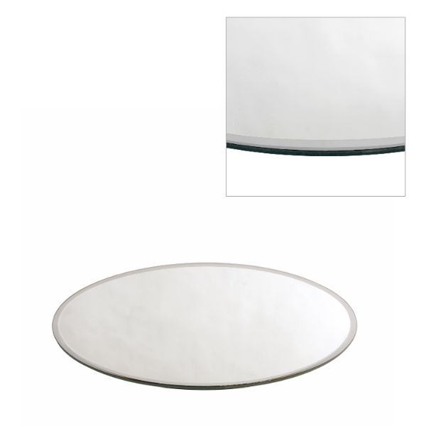 Mirror Plate Round Ø25cm bevelled Edge (1 pc)