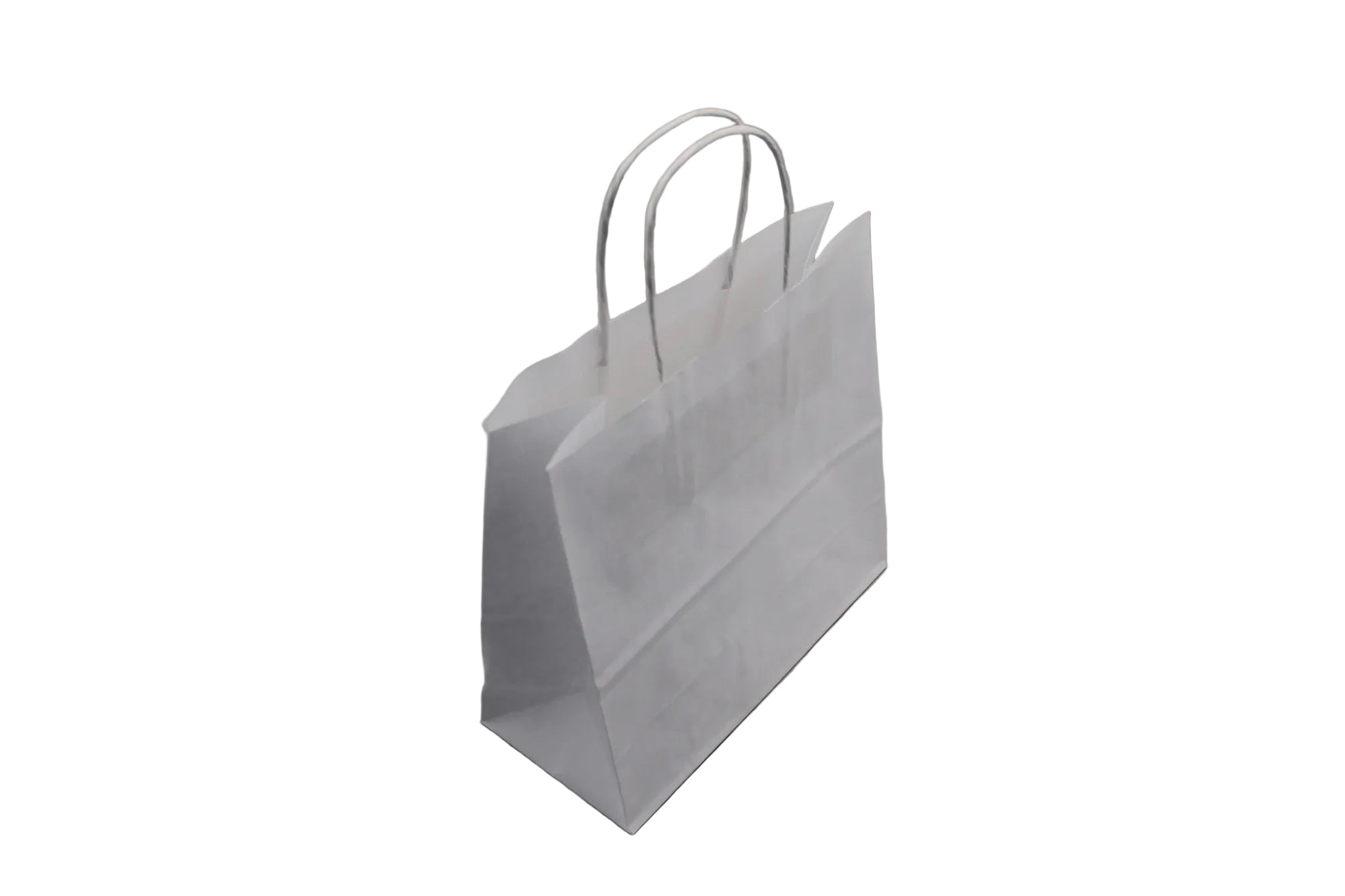 Paper Carrier Bags White 22x10x31cm Kraft 90 g/gm with twisted handles