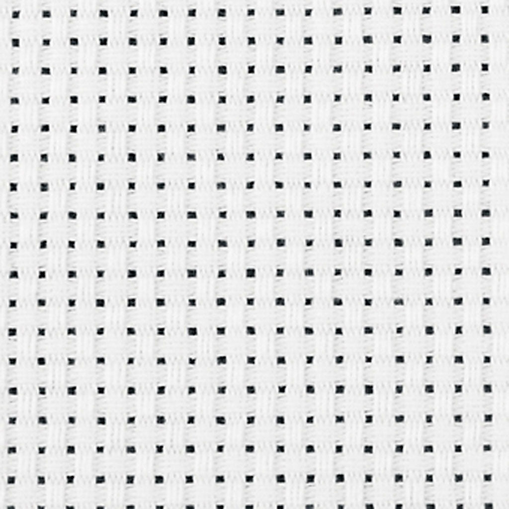 Aida Fabric, W: 150 cm, 35 squares per 10cm , white, 3 m/ 1 pc