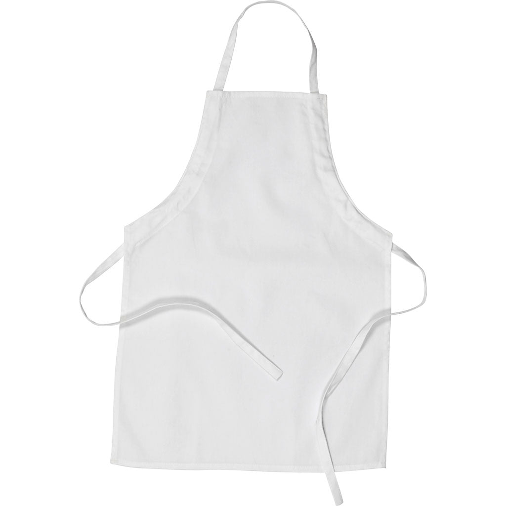 Apron, size 43x61 cm, 210 g/m2, white, 1pc
