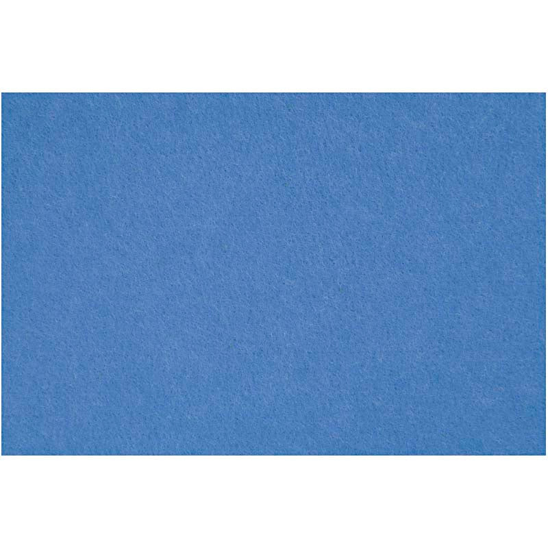 Craft Felt, sheet 42x60 cm, thickness 3 mm, blue, 1 sheet