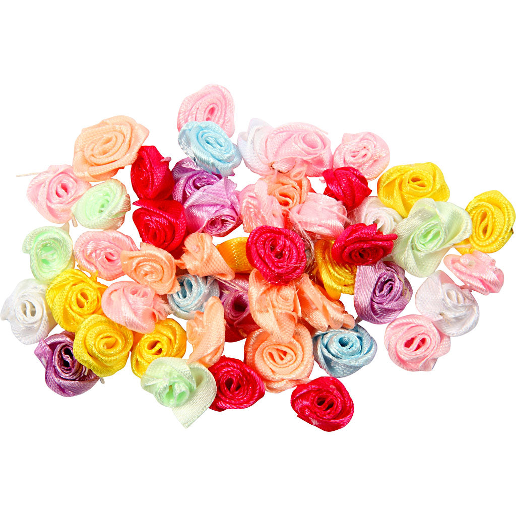 Roses, dia. 14-18 mm, 50 pc