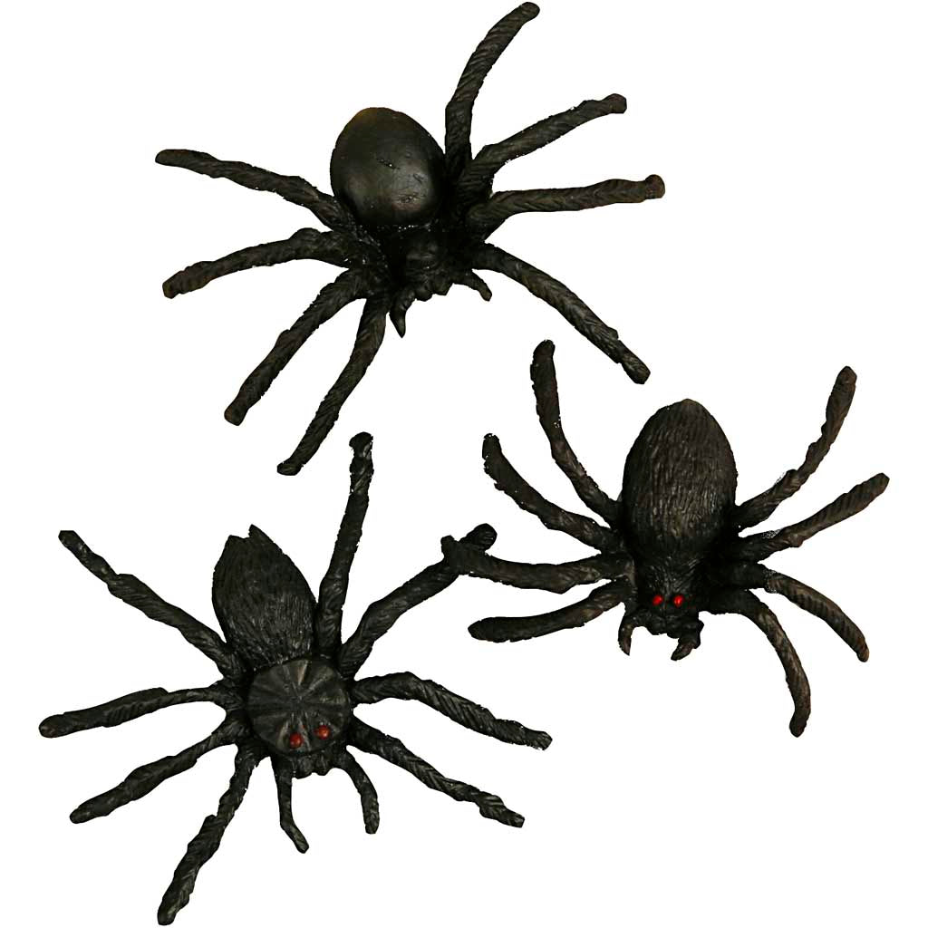 Spiders, size 4 cm, 60 pc