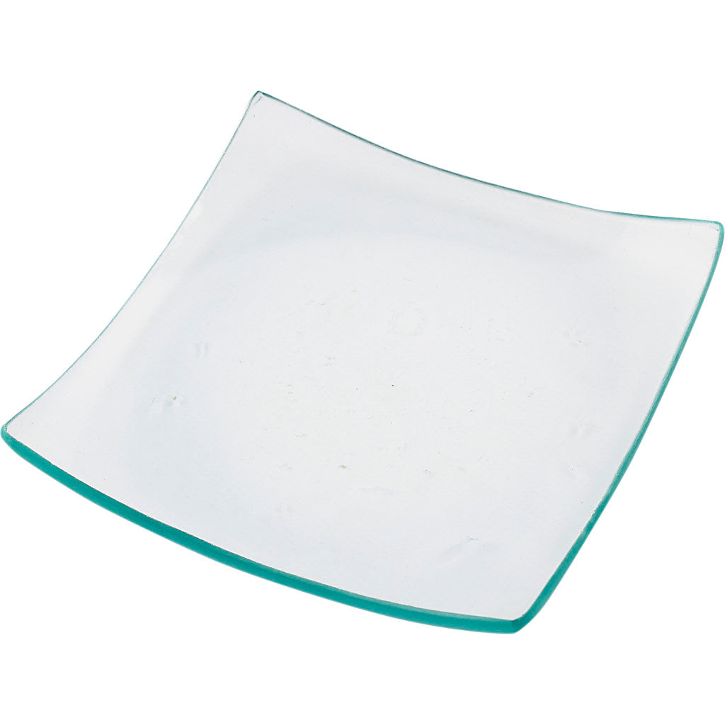 Glass Dish, size 11,5x11,5 cm, 12 pc