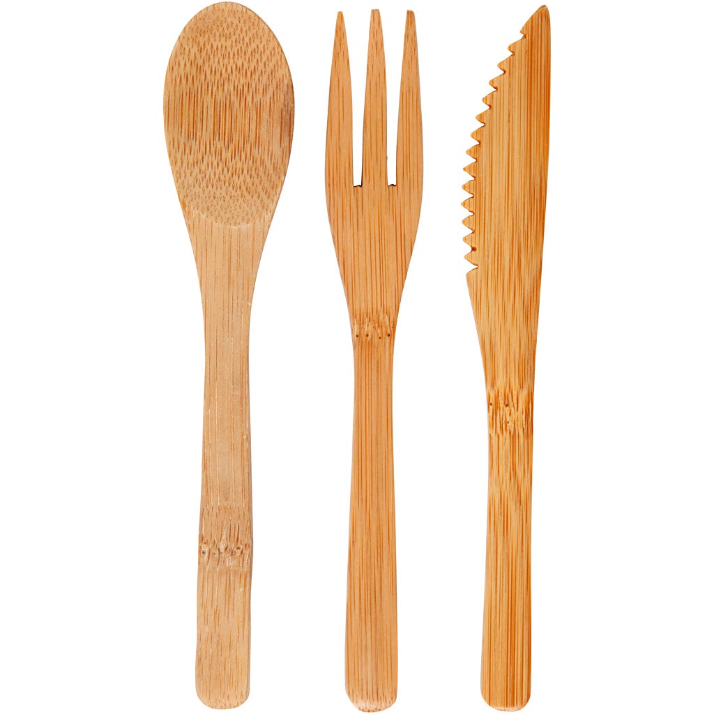 Cutlery, L: 16 cm, 3 parts/ 1 set
