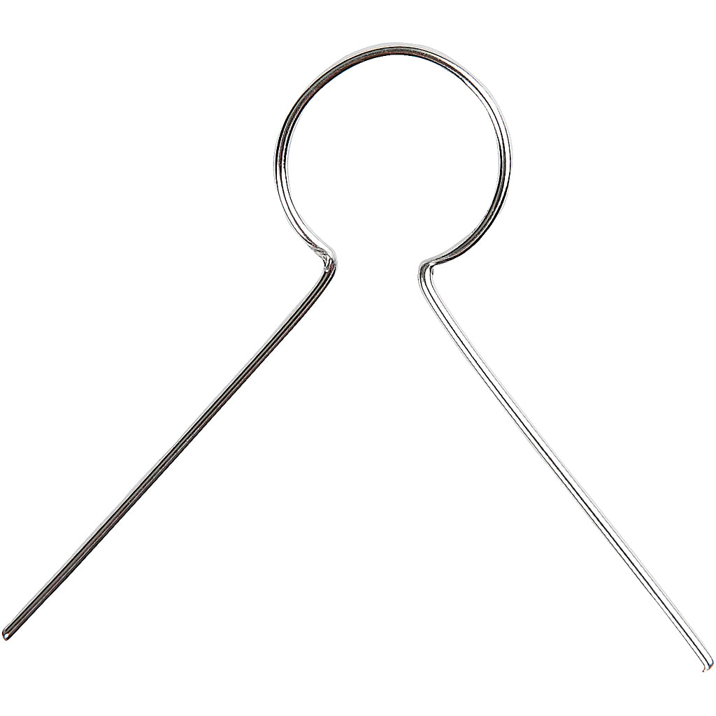 Hanging Ornaments, L: 22 mm, hole size 8 mm, silver-plated, 50 pc