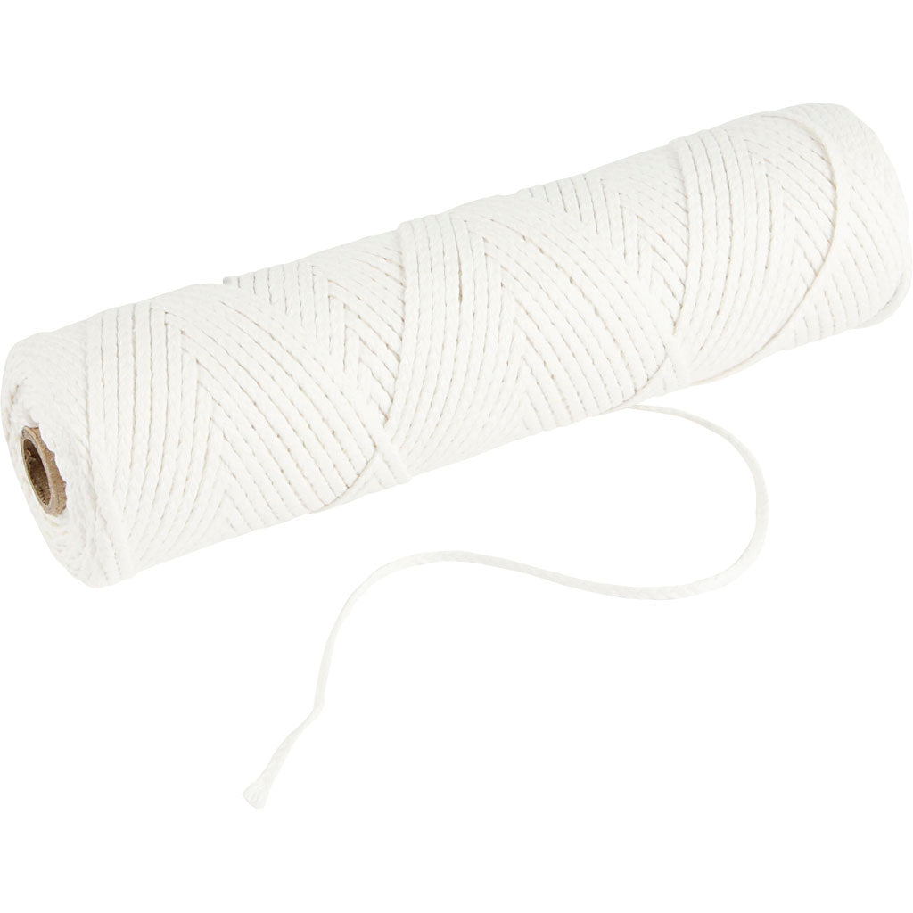 Wick, Suitable for dipped candles (dia. 15–22 mm) and moulded candles (dia. 40–60 mm) , 100 g, 50 m/ 1 roll