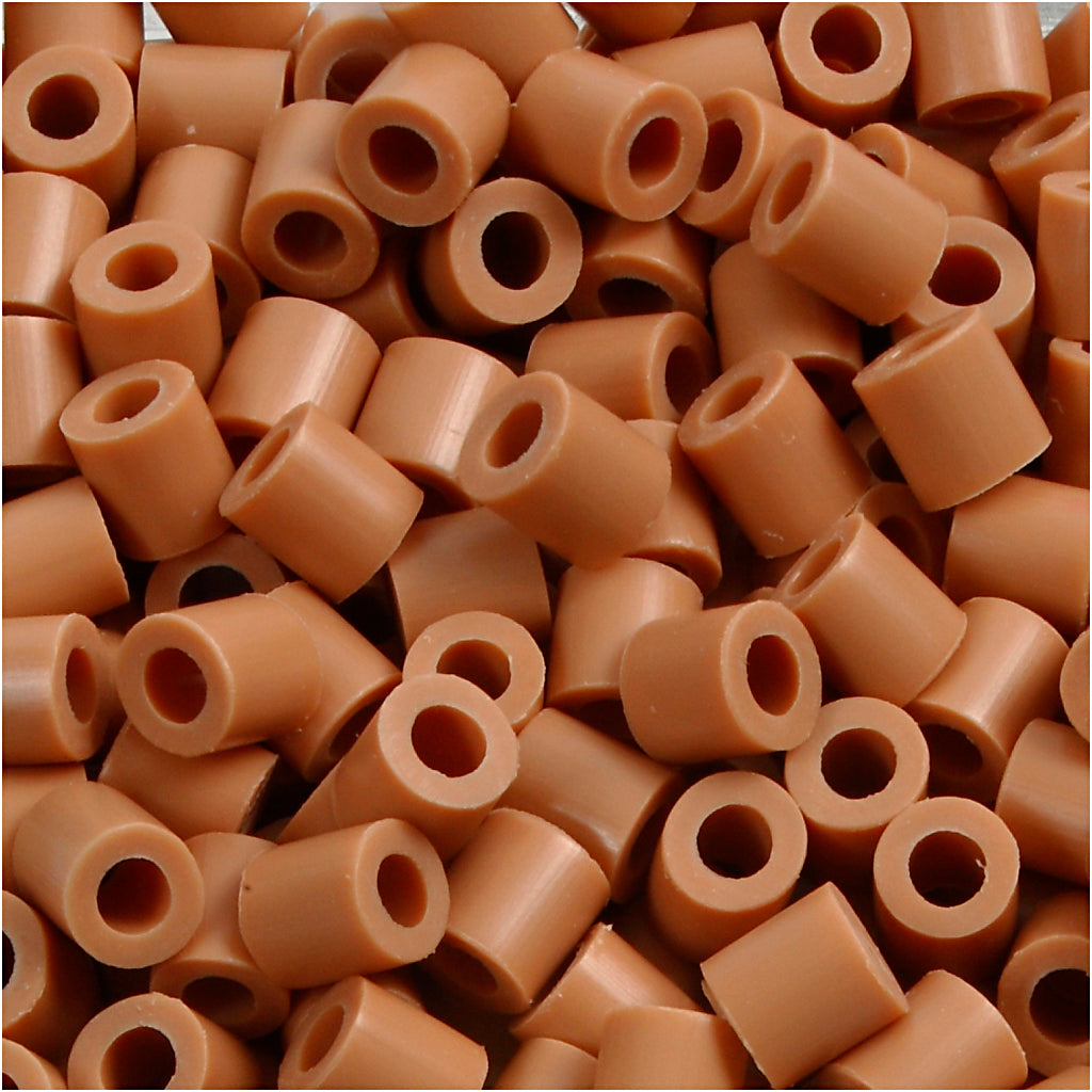PhotoPearls, size 5x5 mm, hole size 2,5 mm, medium, light brown (20), 6000 pc
