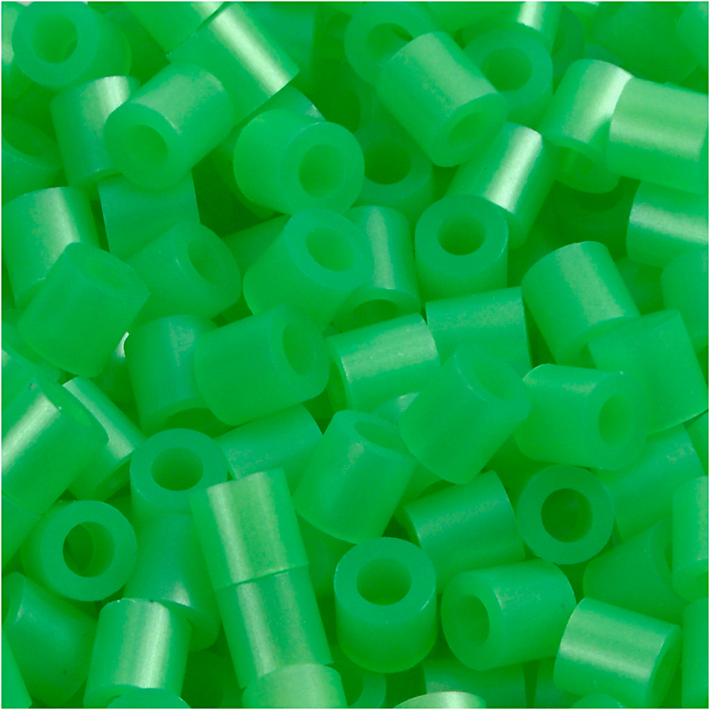 PhotoPearls, size 5x5 mm, hole size 2,5 mm, medium, green mother-of-pearl (22), 1100 pc