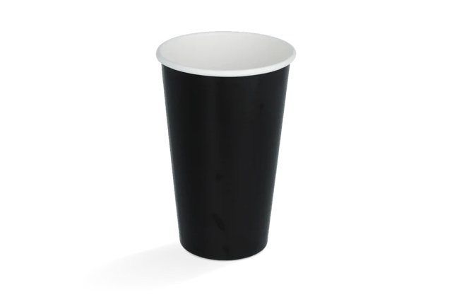Milkshake cup Carton medium 450ml Ø9 cm 16oz Black FSC®Mix (500 pcs)