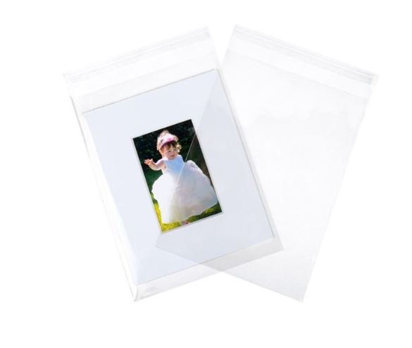 Plastic Bags 23.4x32.5cm Transparent Peel and Seal