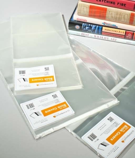 Couverture pour livre transparente ajustable 24.8 x 50.2 cm (25 Pièces) [BC93Q