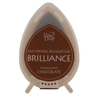 Ink Pads Brilliance Dew drops Pearlescent Chocolate (1 pc)