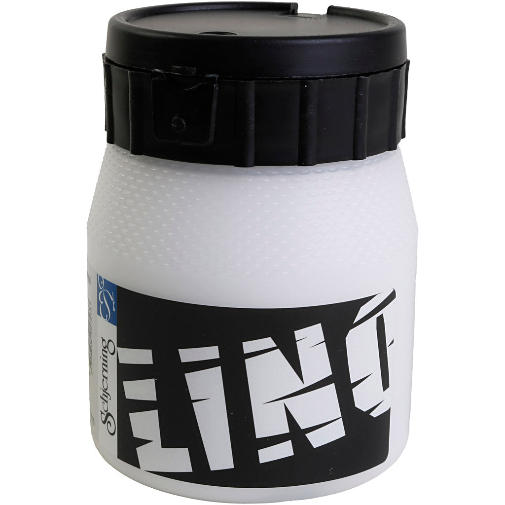 Lino Printing Ink, white, 250 ml/ 1 tub