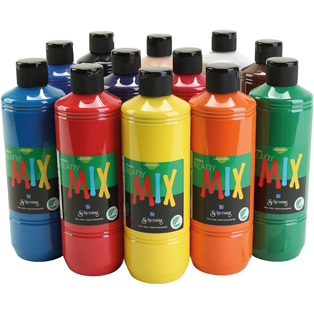 Greenspot Ready Mix, matt, assorted colours, 12x500 ml