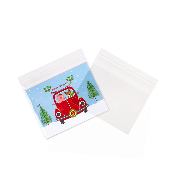 Plastic Bags 14.4x10.8cm Transparent Peel and Seal