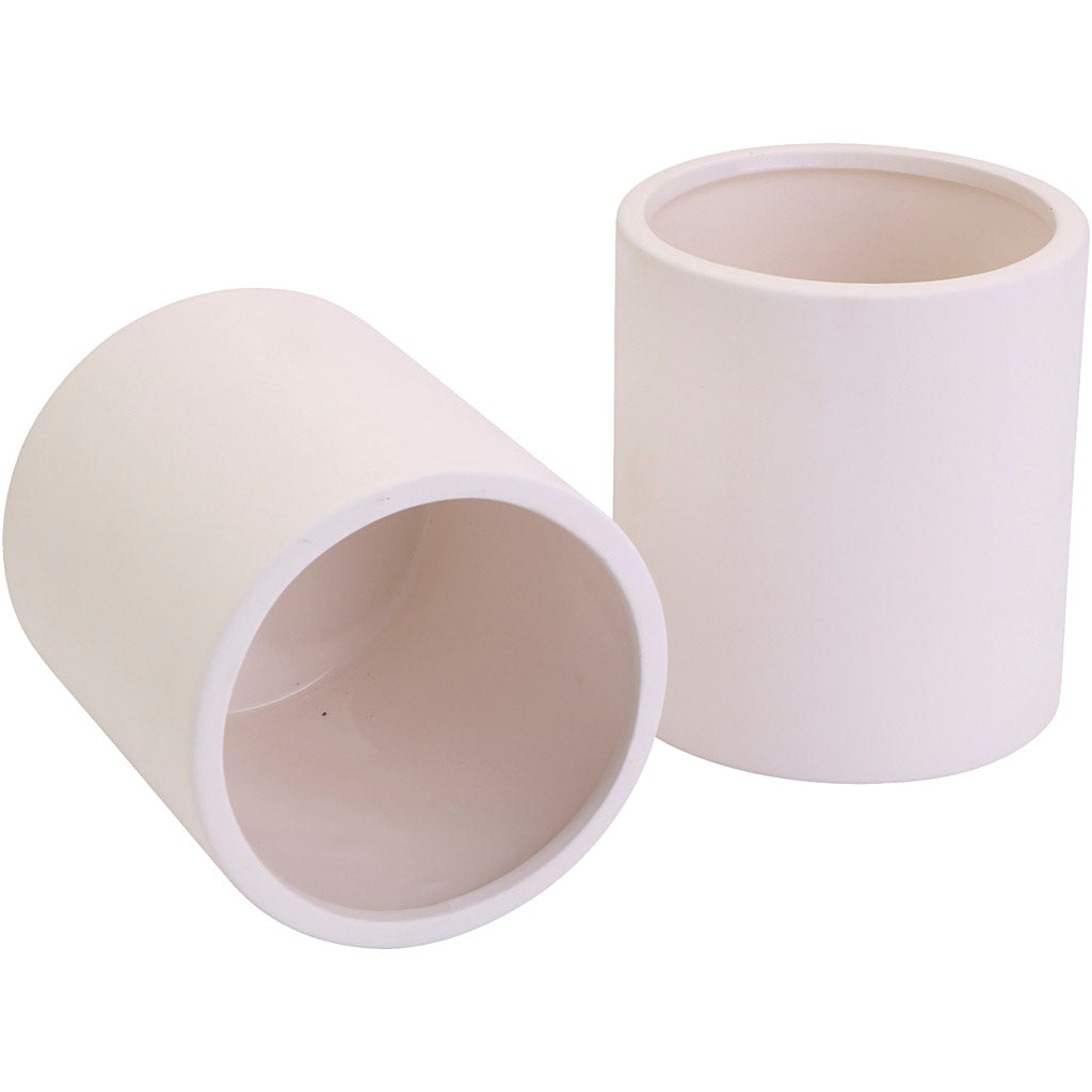 Ceramic jars, dia. 9 cm, size 10 cm, 12 pc