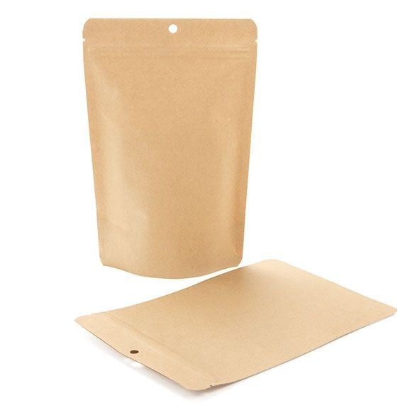 Stand Up Pouches Kraft Compostable 14.9x8.9x23.2cm | 312 grams