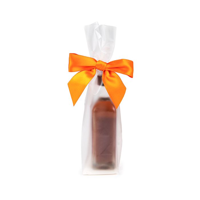 Frosted Flat Bottom Gusset Bags w/ Paper Insert 5,1x5,1x21 cm