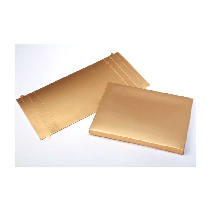 Kraft Gift Boxes Gold 12.4x2.5x17.1cm