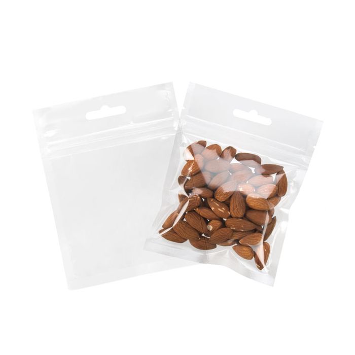 Grip Seal Bags with Euroslot 10x10cm laminated