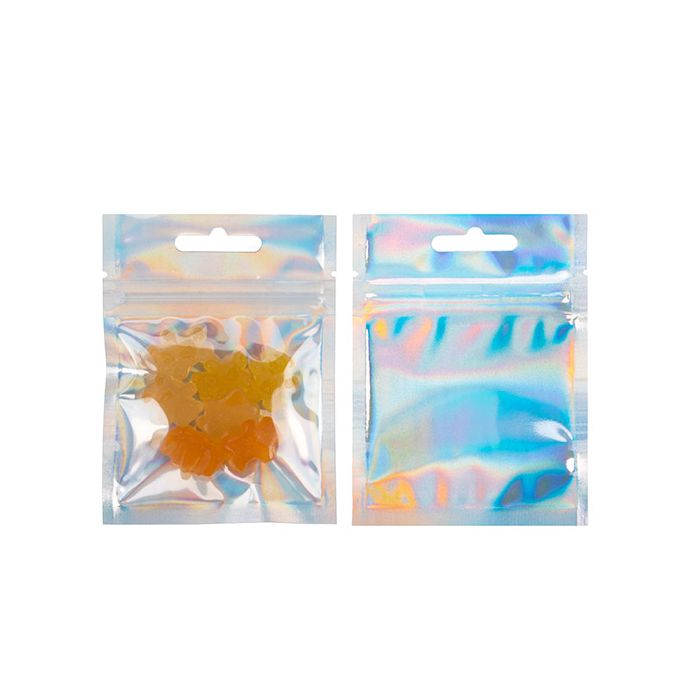 Grip Seal Bags Holographic/Transparent 7,6x7,6cm