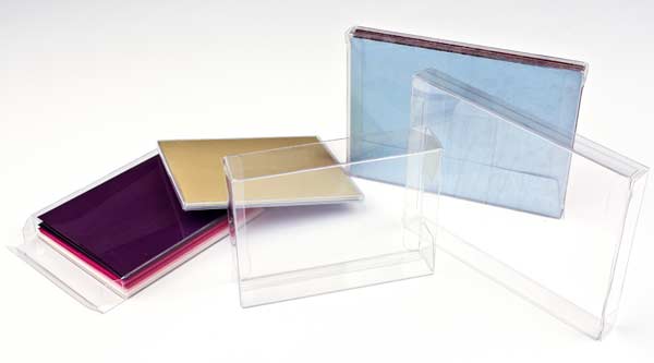 Plastic Gift Boxes 12.4x1.3x16.8cm Crystal Clear