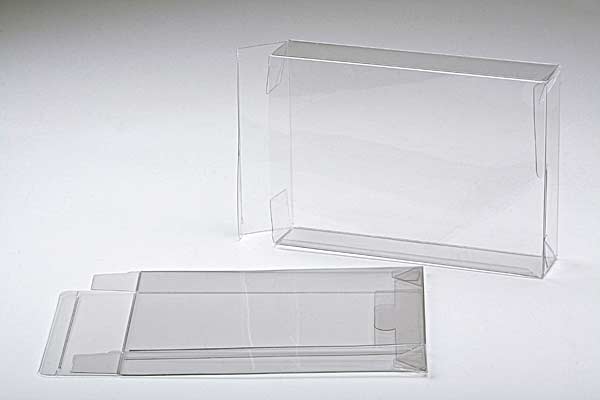 Plastic Gift Boxes 13.7x3.8x18.7cm Crystal Clear with Autolock Bottom