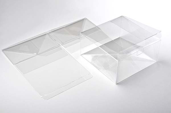 Plastic Gift Boxes 15.6x15.6x7.6cm Food Safe with Autolock Bottom