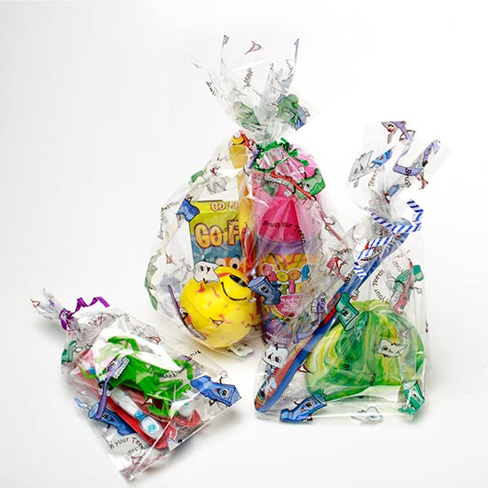 Printed Bags Brush your Teeth 8.9x5.1x19.1cm with side gusset