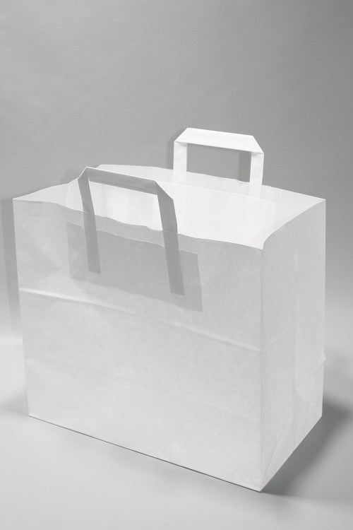 Paper Carrier Bags 45x17x48cm White Kraft 100 g/qm