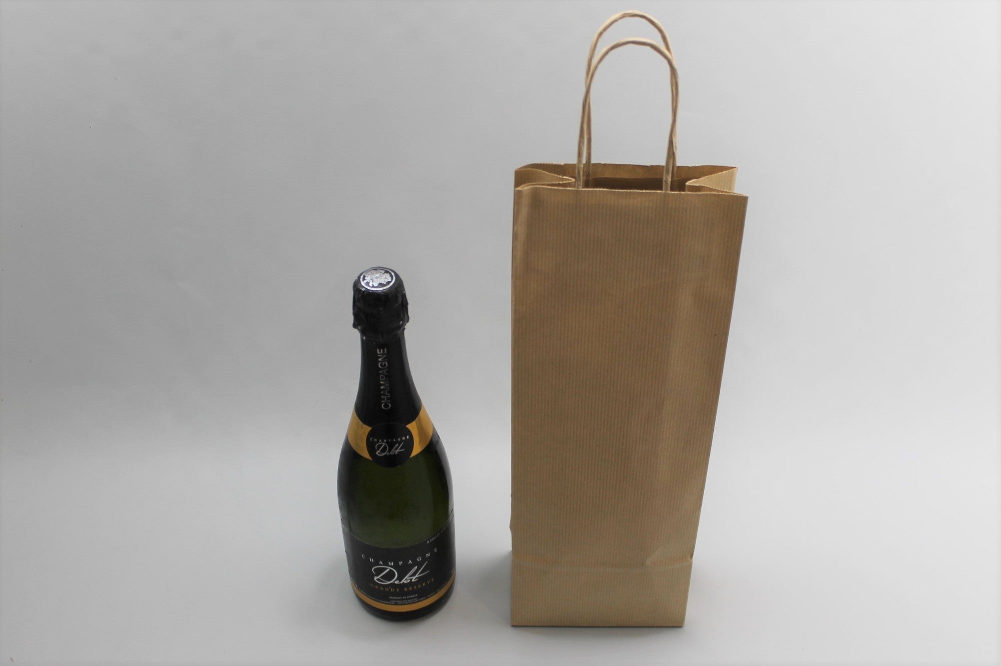 Carrier Bags for Bottles 14x8x39cm Kraft 110 g/m