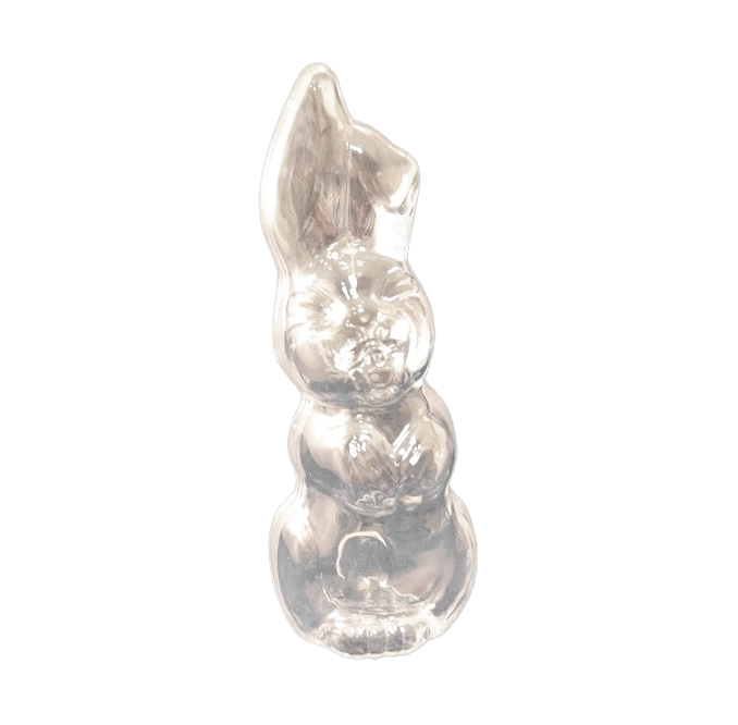Plastic transparent Easter Bunny