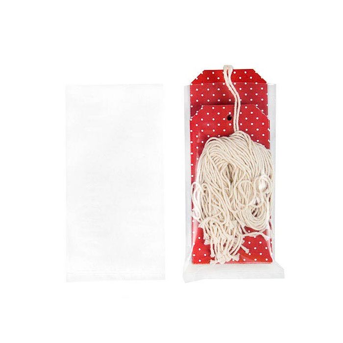 Plastic Bags 7.6x15.2cm Clear Polypropylene