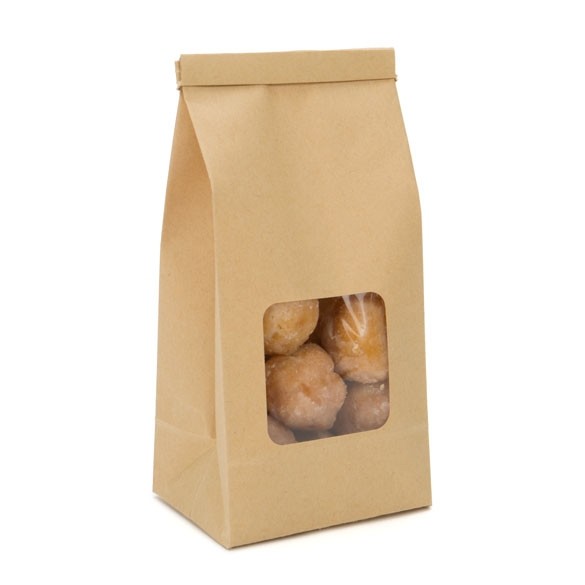 Kraft Bags Brown Reclosable 8.6x6.4x19.7cm